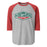 The Woodlands High School Highlanders Unisex 3/4 sleeve Raglan T-shirt 009