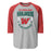The Woodlands High School Highlanders Unisex 3/4 sleeve Raglan T-shirt 204
