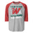 The Woodlands High School Highlanders Unisex 3/4 sleeve Raglan T-shirt 205