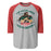 The Woodlands High School Highlanders Unisex 3/4 sleeve Raglan T-shirt 228