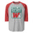 The Woodlands High School Highlanders Unisex 3/4 sleeve Raglan T-shirt 001