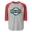 The Woodlands High School Highlanders Unisex 3/4 sleeve Raglan T-shirt 011