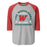 The Woodlands High School Highlanders Unisex 3/4 sleeve Raglan T-shirt 208