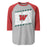 The Woodlands High School Highlanders Unisex 3/4 sleeve Raglan T-shirt 223