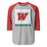 The Woodlands High School Highlanders Unisex 3/4 sleeve Raglan T-shirt 235