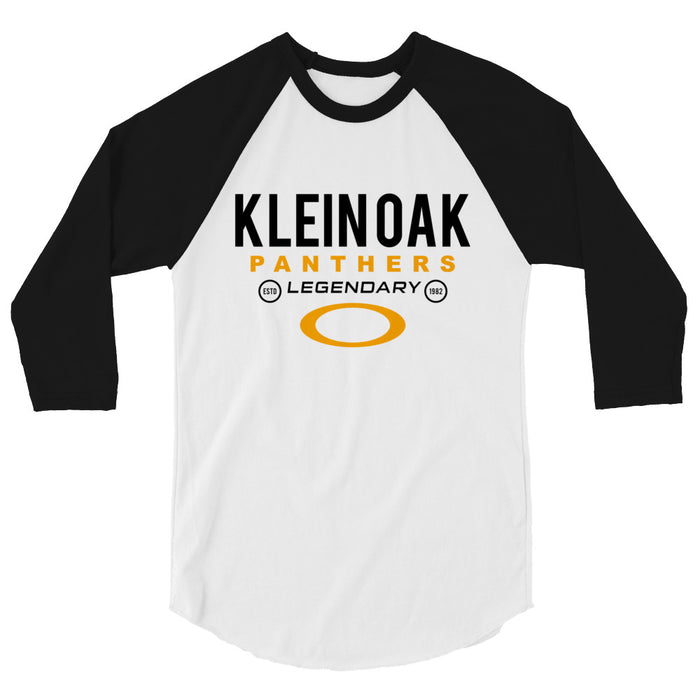 Klein Oak High School Panthers Unisex 3/4 Sleeve Raglan T-shirt 03