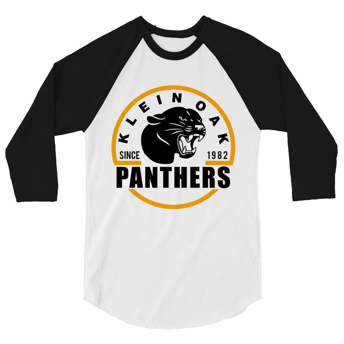 Klein Oak High School Panthers Unisex 3/4 Sleeve Raglan T-shirt 04