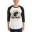 Man wearing a Klein Oak High School Panthers Unisex 3/4 Sleeve Raglan T-shirt 04