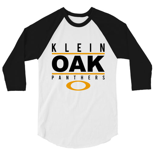 Klein Oak High School Panthers Unisex 3/4 Sleeve Raglan T-shirt 07