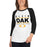 Woman wearing a Klein Oak High School Panthers Unisex 3/4 Sleeve Raglan T-shirt 07