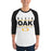 Man wearing a Klein Oak High School Panthers Unisex 3/4 Sleeve Raglan T-shirt 07