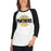 Woman wearing a Klein Oak High School Panthers Unisex 3/4 Sleeve Raglan T-shirt 11