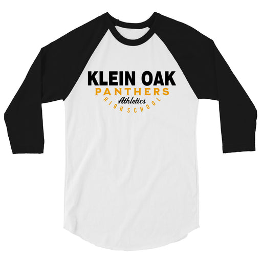 Klein Oak High School Panthers Unisex 3/4 Sleeve Raglan T-shirt 12