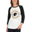 Woman wearing a Klein Oak High School Panthers Unisex 3/4 Sleeve Raglan T-shirt 16