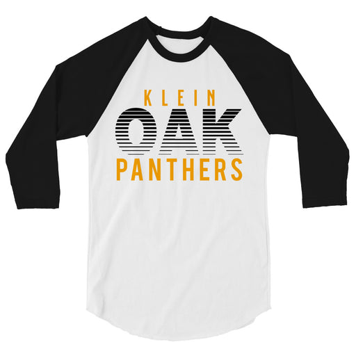 Klein Oak High School Panthers Unisex 3/4 Sleeve Raglan T-shirt 24