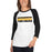 Woman wearing a Klein Oak High School Panthers Unisex 3/4 Sleeve Raglan T-shirt 25