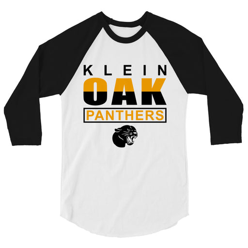 Klein Oak High School Panthers Unisex 3/4 Sleeve Raglan T-shirt 29