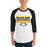 Man wearing a Klein Oak High School Panthers Unisex 3/4 Sleeve Raglan T-shirt 31