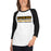 Woman wearing a Klein Oak High School Panthers Unisex 3/4 Sleeve Raglan T-shirt 35