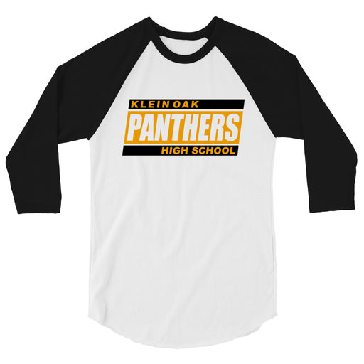 Klein Oak High School Panthers Unisex 3/4 Sleeve Raglan T-shirt 72