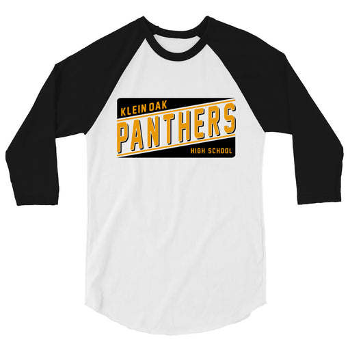 Klein Oak High School Panthers Unisex 3/4 Sleeve Raglan T-shirt 84