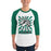 Man wearing Spring High School Lions Unisex 3/4 Sleeve Raglan T-shirt 226