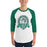 Man wearing Spring High School Lions Unisex 3/4 Sleeve Raglan T-shirt 212
