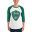 Man wearing Spring High School Lions Unisex 3/4 Sleeve Raglan T-shirt 225
