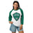 Woman wearing Spring High School Lions Unisex 3/4 Sleeve Raglan T-shirt 225