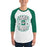 Man wearing Spring High School Lions Unisex 3/4 Sleeve Raglan T-shirt 207