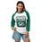 Woman wearing Spring High School Lions Unisex 3/4 Sleeve Raglan T-shirt 001