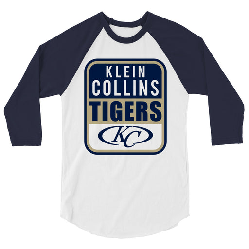 Klein Collins High School Tigers Unisex 3/4 Sleeve Raglan T-shirt 01