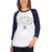 Woman wearing a Klein Collins High School Tigers Unisex 3/4 Sleeve Raglan T-shirt 03