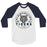 Klein Collins High School Tigers Unisex 3/4 Sleeve Raglan T-shirt 04