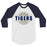 Klein Collins High School Tigers Unisex 3/4 Sleeve Raglan T-shirt 11