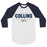 Klein Collins High School Tigers Unisex 3/4 Sleeve Raglan T-shirt 12