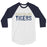 Klein Collins High School Tigers Unisex 3/4 Sleeve Raglan T-shirt 17