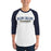 Man wearing a Klein Collins High School Tigers Unisex 3/4 Sleeve Raglan T-shirt 21