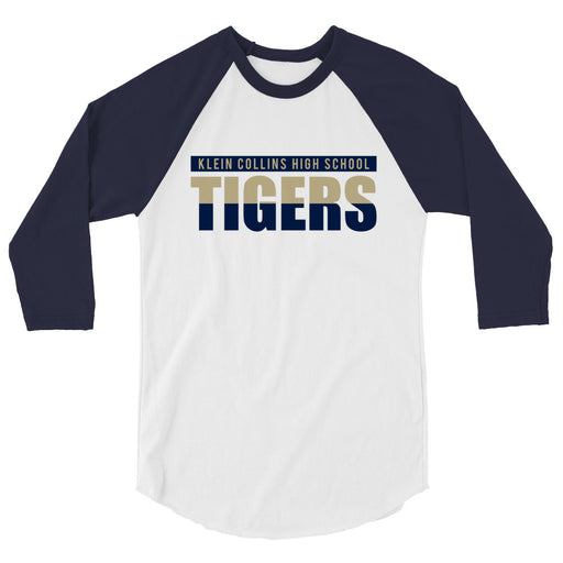 Klein Collins High School Tigers Unisex 3/4 Sleeve Raglan T-shirt 25