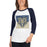 Woman wearing a Klein Collins High School Tigers Unisex 3/4 Sleeve Raglan T-shirt 27