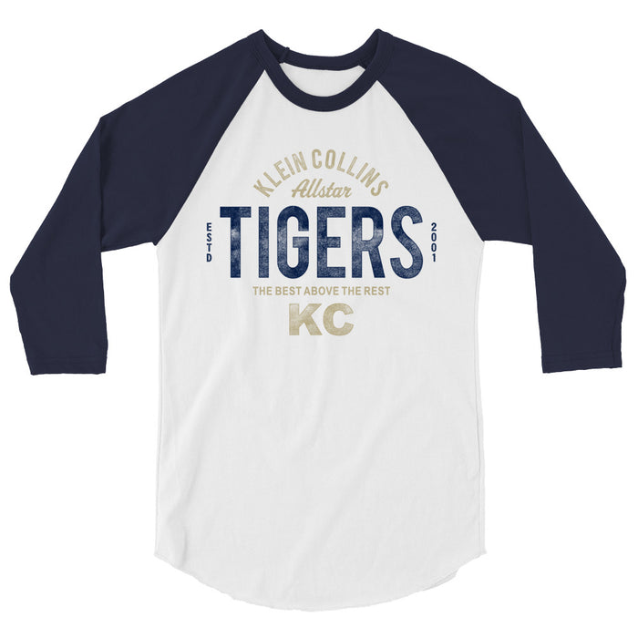 Klein Collins High School Tigers Unisex 3/4 Sleeve Raglan T-shirt 40