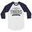 Klein Collins High School Tigers Unisex 3/4 Sleeve Raglan T-shirt 44