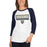 Woman wearing a Klein Collins High School Tigers Unisex 3/4 Sleeve Raglan T-shirt 49