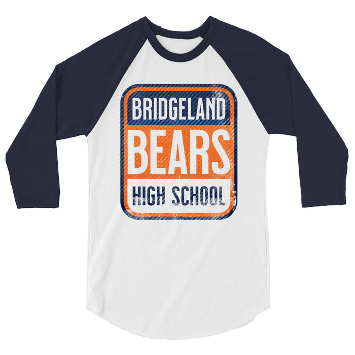 Bridgeland High School Bears Unisex 3/4 sleeve Raglan T-shirt 01