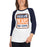 Woman wearing a Bridgeland High School Bears Unisex 3/4 sleeve Raglan T-shirt 01