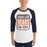 Man wearing a Bridgeland High School Bears Unisex 3/4 sleeve Raglan T-shirt 01