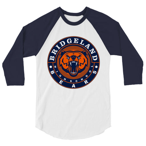 Bridgeland High School Bears Unisex 3/4 sleeve Raglan T-shirt 02