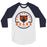 Bridgeland High School Bears Unisex 3/4 sleeve Raglan T-shirt 04