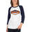 Woman wearing a Bridgeland High School Bears Unisex 3/4 sleeve Raglan T-shirt 09