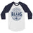 Bridgeland High School Bears Unisex 3/4 sleeve Raglan T-shirt 10